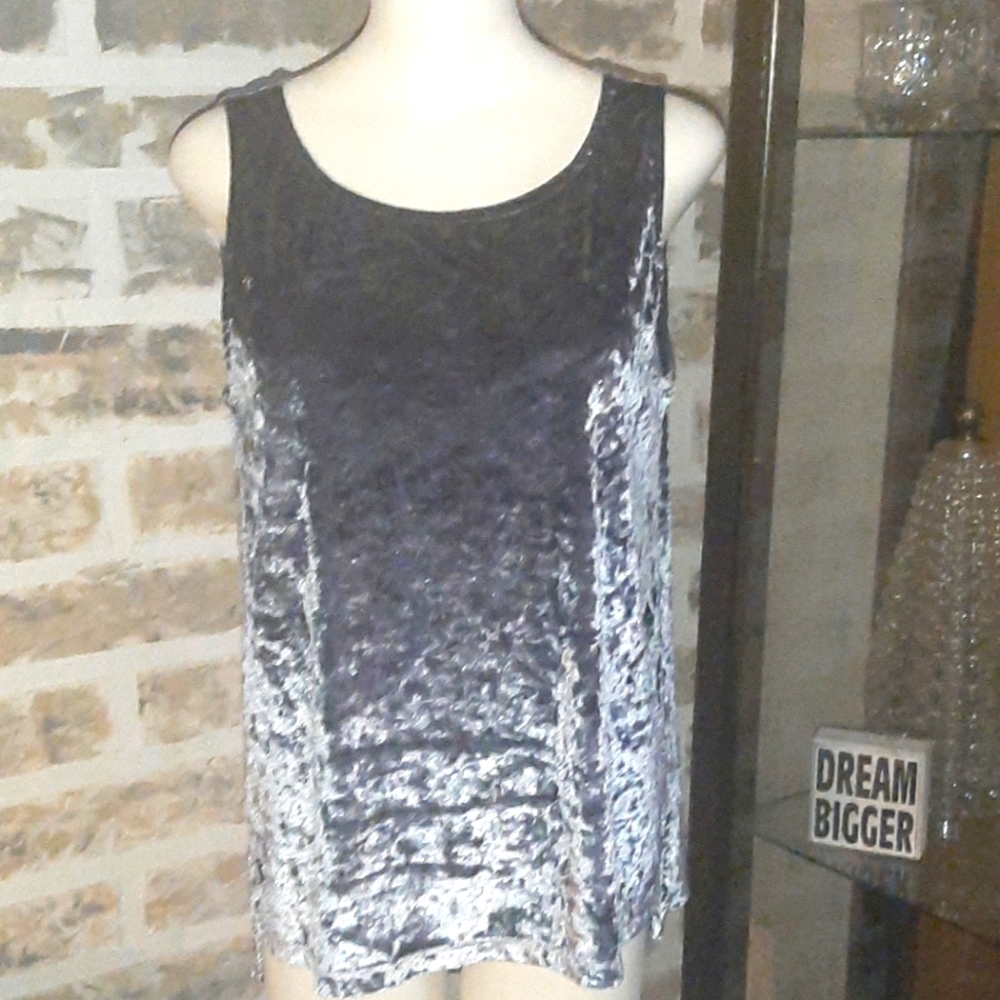 🌠Cynthia Rowley crushed velvet Top